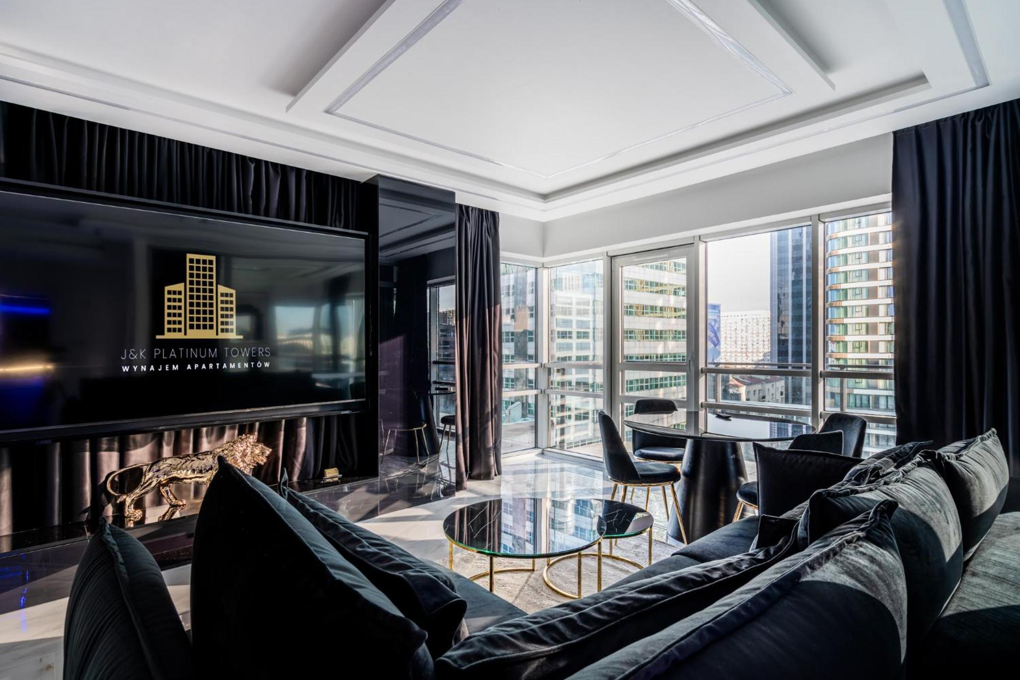 Platinum Towers J&K Daire Varşova Dış mekan fotoğraf