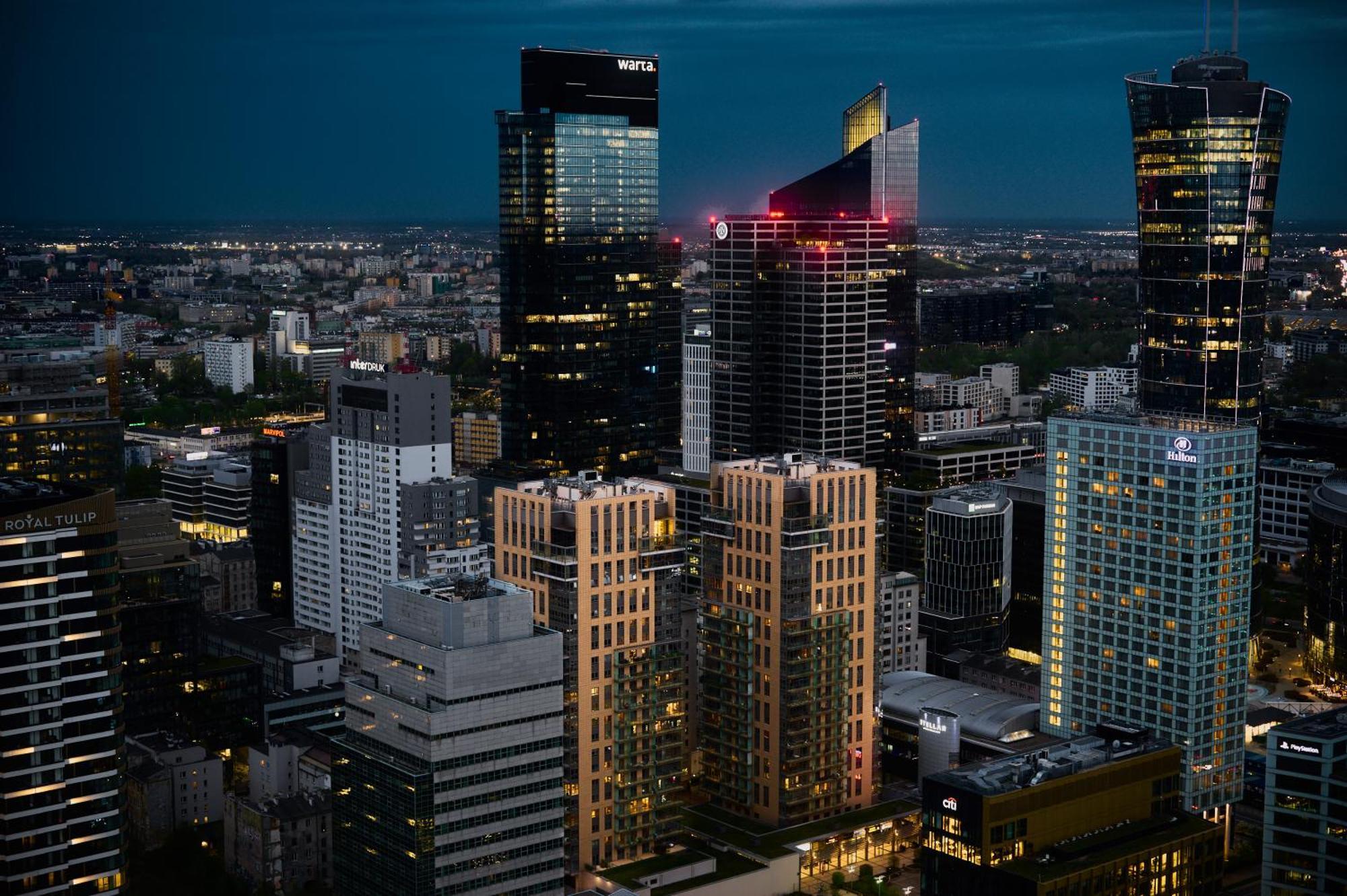 Platinum Towers J&K Daire Varşova Dış mekan fotoğraf